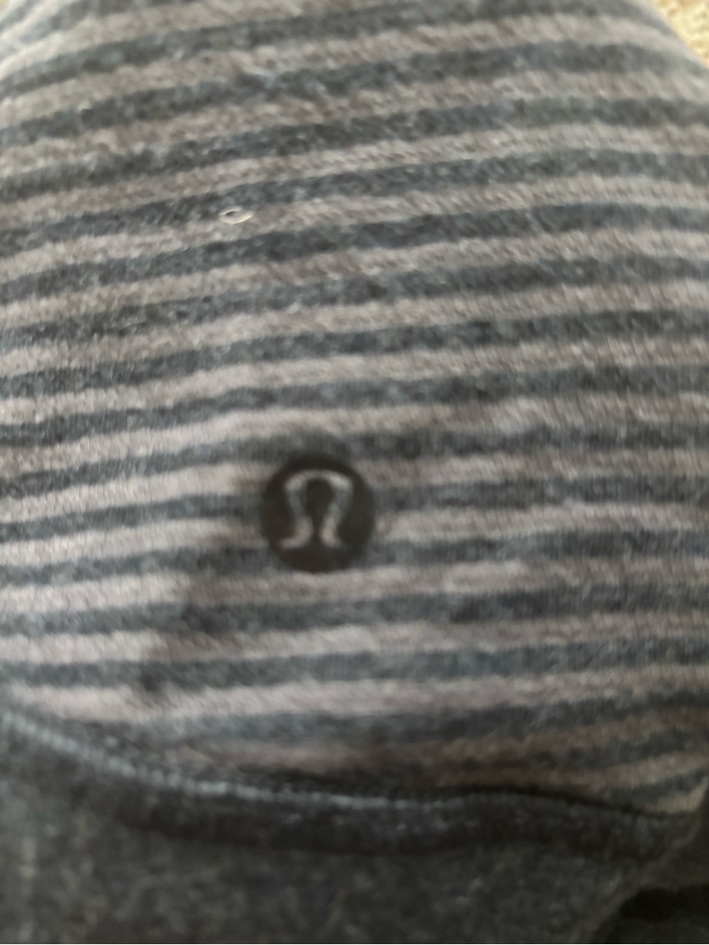 lululemon athletica Charcoal Stripe Reversible Cowl Neck Pullover - Picture 10 of 13